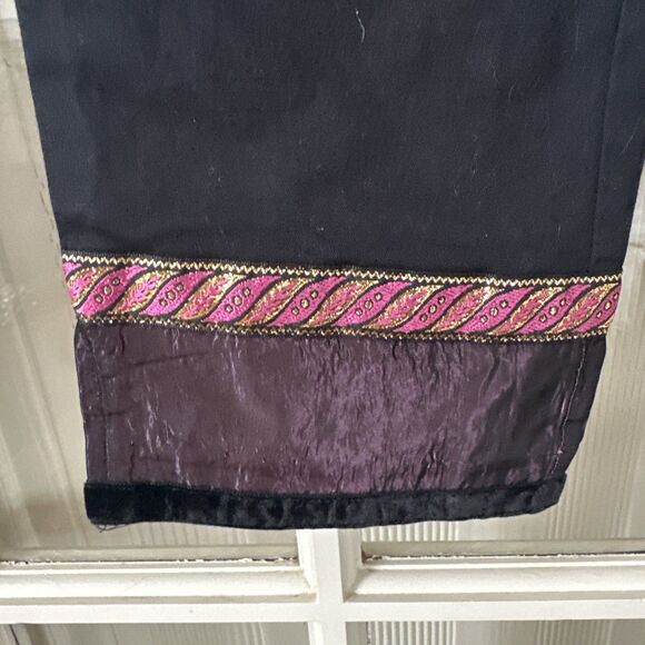 Vintage Capri Pants Womens Juniors 9 Black - Picture 3 of 9